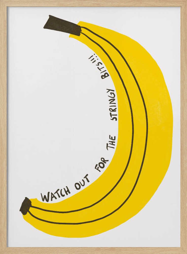 Stringy Bits!! Art Print UK — Food Vibrant Wall Art — Kitchen — Wall It All Prints