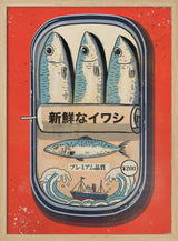 Vintage Japanese Sardines
