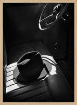 Fedora In Vintage Car