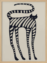 Striped Whimsical Cat