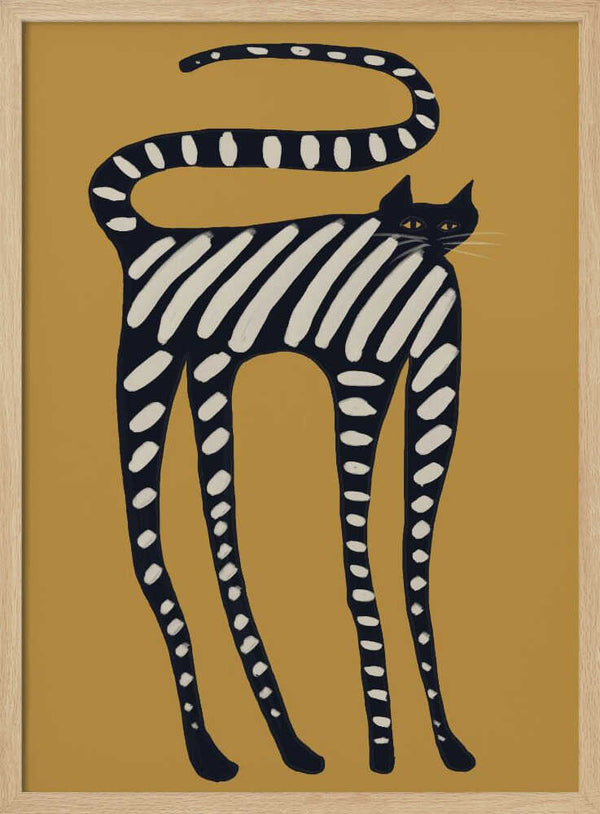 Elegant Striped Cat
