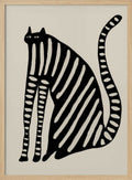 Striped Black Cat