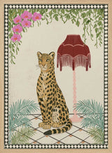 Elegant Tropical Leopard Art Print UK — Botanical Fresh Wall Art — Living Room — Wall It All Prints