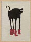 Funny Black Cat Boots