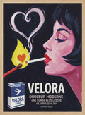 Chic Woman Smoking Heart