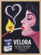 Chic Woman Smoking Heart