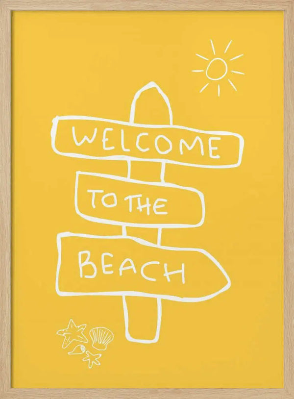 Welcome Beach Sign