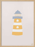 Coastal Striped Lighthouse