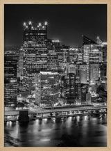 Pittsburgh Skyline Night Lights Melanie Viola
