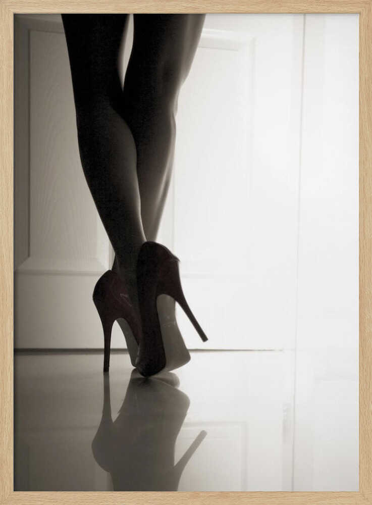 Elegant High Heels Art Print UK — Dark Moody Dark Wall Art — Office — Wall It All Prints