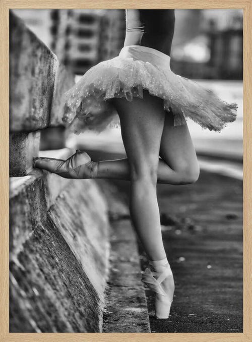 Ballerina Pointe Elegance Art Print UK — Portrait Dark Wall Art — Living Room — Wall It All Prints