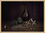 Artichokes And Mushrooms Still Life