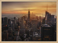Golden Manhattan Skyline