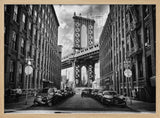 DUMBO Manhattan Bridge View Art Print UK — Dark Moody Dark Wall Art — Living Room — Wall It All Prints