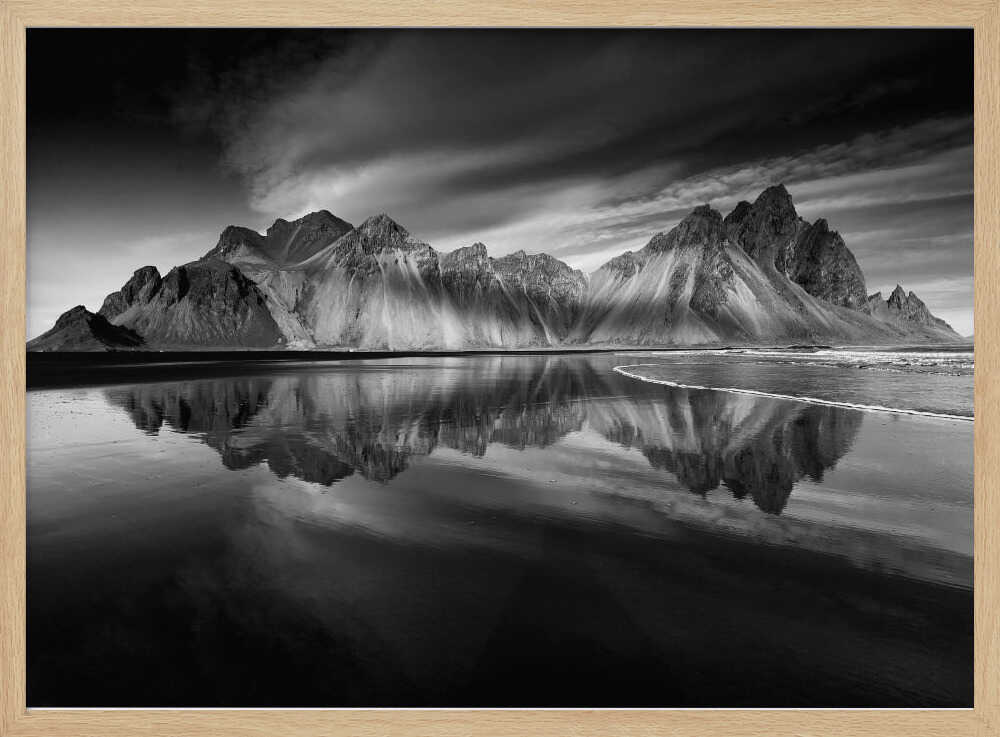Majestic Mountain Reflection Art Print UK — Abstract Calm Wall Art — Bedroom — Wall It All Prints