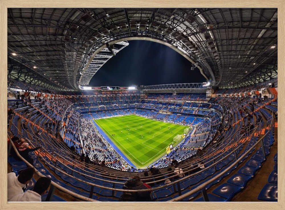 Night Football Stadium Art Print UK — City Vibrant Wall Art — Living Room — Wall It All Prints