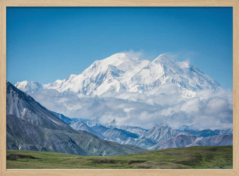 Majestic Alpine Peaks Art Print UK — Landscape Fresh Wall Art — Living Room — Wall It All Prints