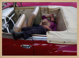 Classic Car Nap Art Print UK — Vintage Calm Wall Art — Living Room — Wall It All Prints