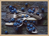 Blueberries and Vintage Silver