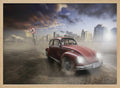 Dusty Classic Car Drive