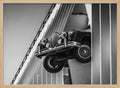 Classic Car Breaking Wall