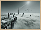 Dubai City Above Clouds