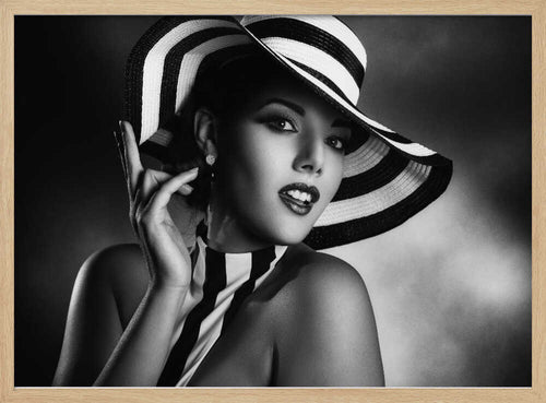 Black and White Glamour Art Print UK — Dark Moody Dark Wall Art — Living Room — Wall It All Prints