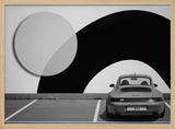 Classic Car Graphic Contrast Art Print UK — Abstract Dark Wall Art — Office — Wall It All Prints