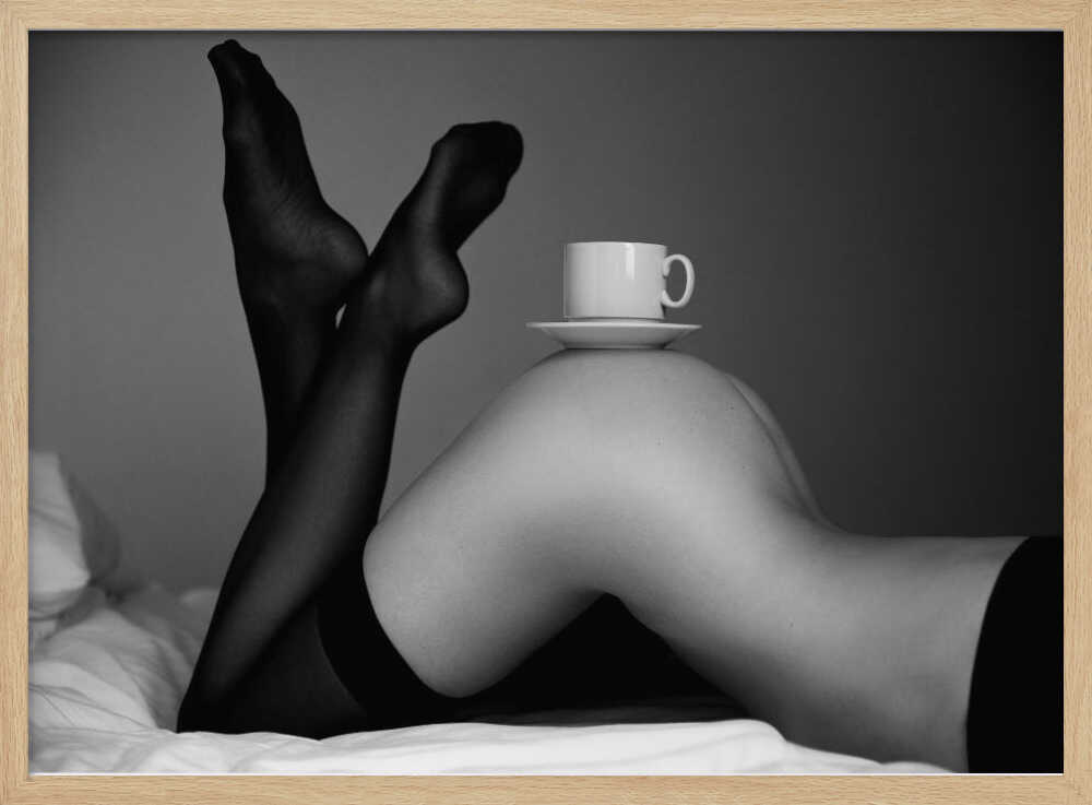 Elegant Coffee Legs Art Print UK — Portrait Calm Wall Art — Bedroom — Wall It All Prints