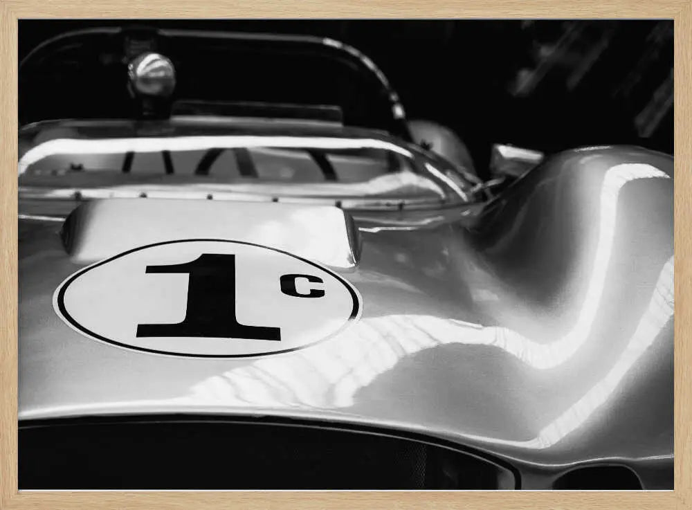 Classic Race Car Art Print UK — Vintage Dark Wall Art — Living Room — Wall It All Prints