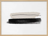 Black And Beige Brushstrokes