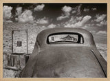 Old Car Distant Homestead Art Print UK — Dark Moody Dark Wall Art — Living Room — Wall It All Prints
