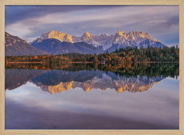 Majestic Autumn Mountain View Art Print UK — Landscape Vibrant Wall Art — Bedroom — Wall It All Prints