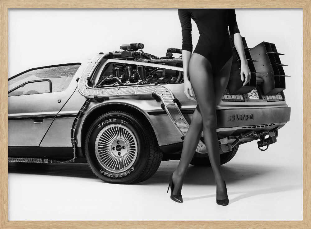 Elegant Time Machine Art Print UK — Portrait Vibrant Wall Art — Living Room — Wall It All Prints