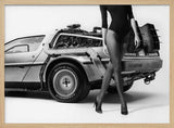 Elegant Time Machine Art Print UK — Portrait Vibrant Wall Art — Living Room — Wall It All Prints