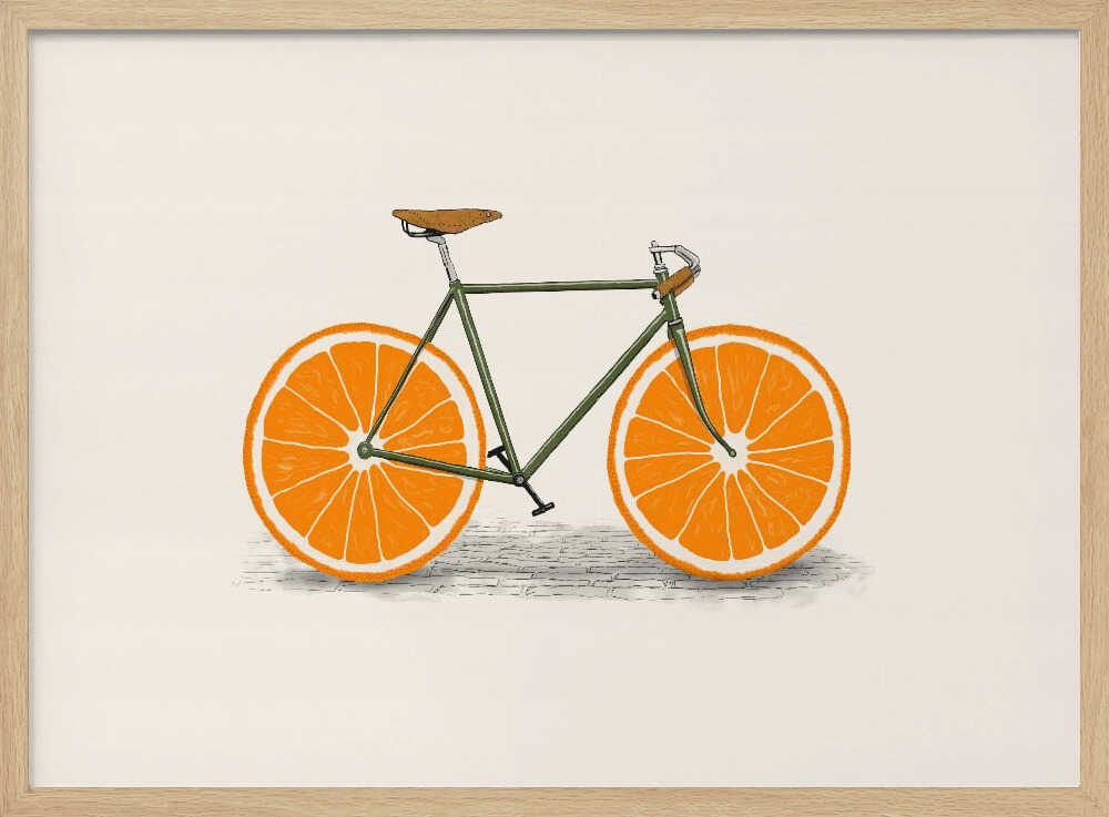 Citrus Cycle Art Print UK — Vintage Vibrant Wall Art — Kitchen — Wall It All Prints