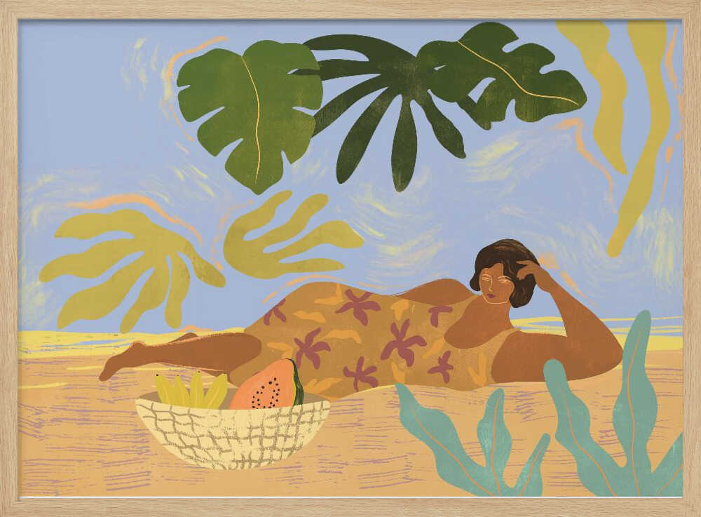 Lazyday Art Print UK — Botanical Vibrant Wall Art — Kitchen — Wall It All Prints
