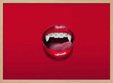 Red Vampire Lips Braces