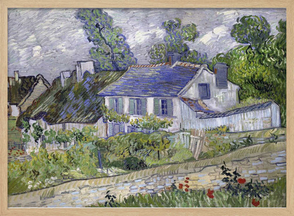 Vincent Van Gogh's Houses At Auvers (1890) Famous Vincent Van Gogh