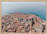 Sicilian Coastal Town Art Print UK — Landscape Vibrant Wall Art — Living Room — Wall It All Prints