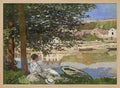 On the Bank of the Seine, Bennecourt (1868) By Claude Monet