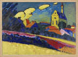 Study of Murnau  Landscape With Church (1909)
