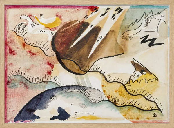 Rain Landscape (1911) Wassily Kandinsky