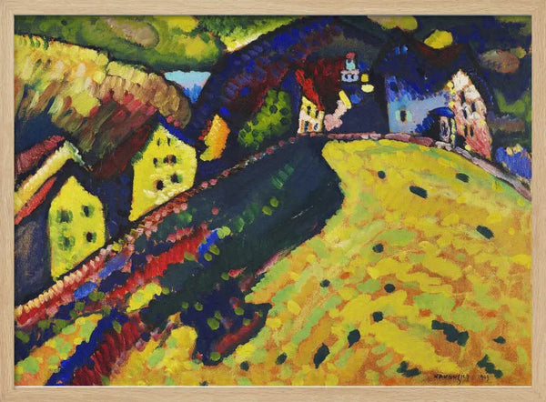 Houses At Murnau (1909) Wassily Kandinsky