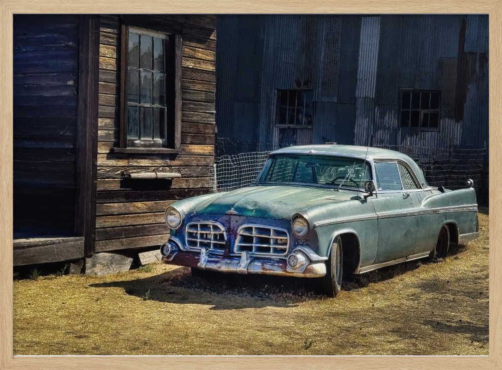 Abandoned Classic Car Art Print UK — Vintage Fresh Wall Art — Living Room — Wall It All Prints