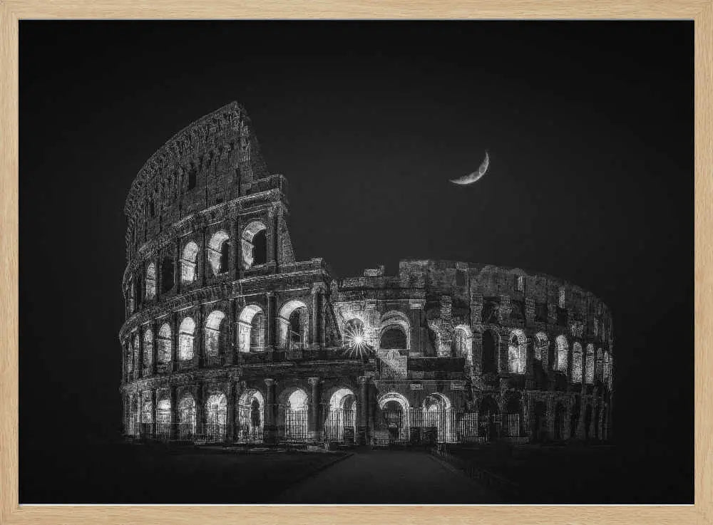 Colosseum Night Moon Nichole Chen