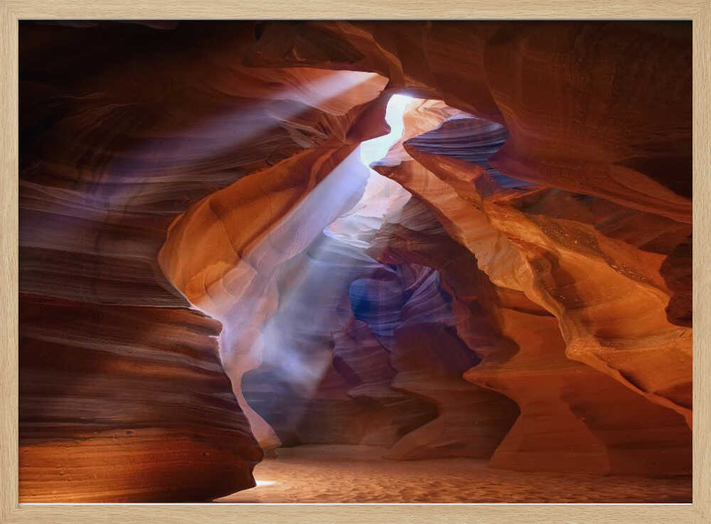Golden Canyon Light Art Print UK — Abstract Vibrant Wall Art — Living Room — Wall It All Prints