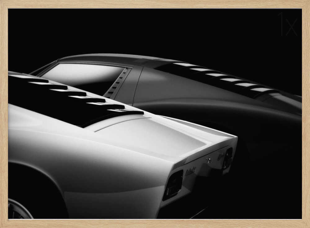 Sleek Classic Cars Art Print UK — Dark Moody Dark Wall Art — Living Room — Wall It All Prints