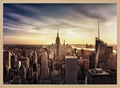 Golden New York Skyline