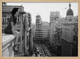 Elegant Woman City Rooftop
